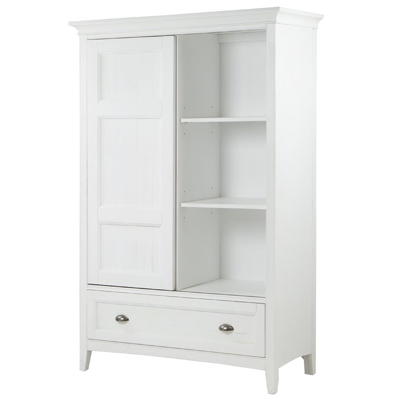 Magnussen Heron Cove Relaxed Traditional Soft White Sliding Door Chest