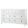 Magnussen Heron Cove Relaxed Traditional Soft White 7 Drawer Dresser