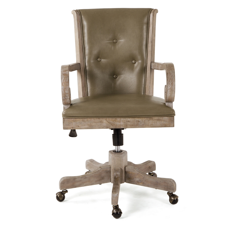 Magnussen Tinley Park Fully Upholstered Swivel Chair in Dovetail Gray