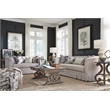 Magnussen Tinley Park Round Accent End Table in Dovetail Gray