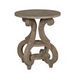 Magnussen Tinley Park Round Accent End Table in Dovetail Gray