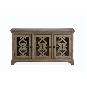 Magnussen Tinley Park Pine Wood Server in Dovetail Gray