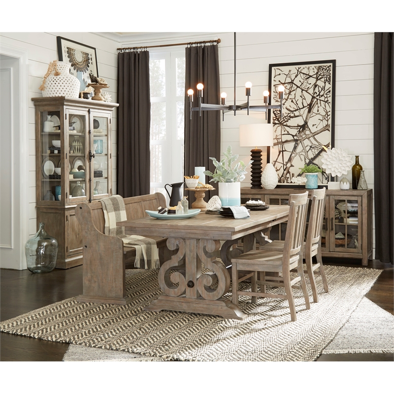 Magnussen Tinley Park Dining Side Chair in Dovetail Gray (Set of 2)
