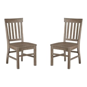 Magnussen Tinley Park Dining Side Chair in Dovetail Gray (Set of 2)