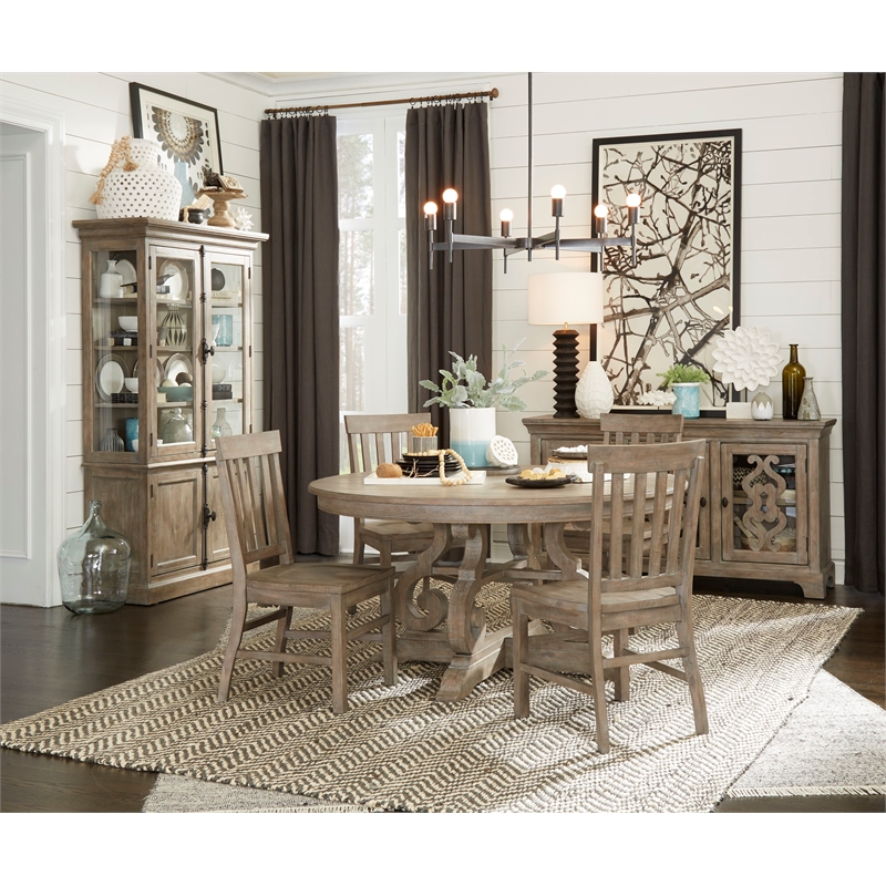 Magnussen Tinley Park Dining Side Chair in Dovetail Gray (Set of 2)