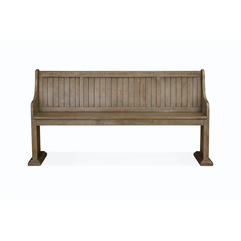 Magnussen Tinley Park Bench with Back in Dovetail Gray