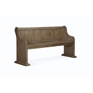 Magnussen Tinley Park Bench with Back in Dovetail Gray