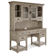 Magnussen Tinley Park Pine Wood Desk in Dovetail Gray