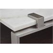 Magnussen Paradox Rectangular Sofa Table in White/Roasted Almond