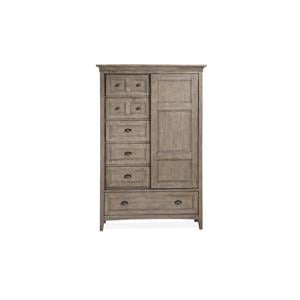 Magnussen Paxton Place Wood Door Chest in Dovetail Gray