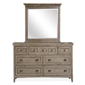 Magnussen Paxton Place Wood Landscape Mirror