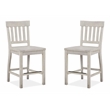 Magnussen Bronwyn Solid Wood Counter Chair in White (Set of 2)