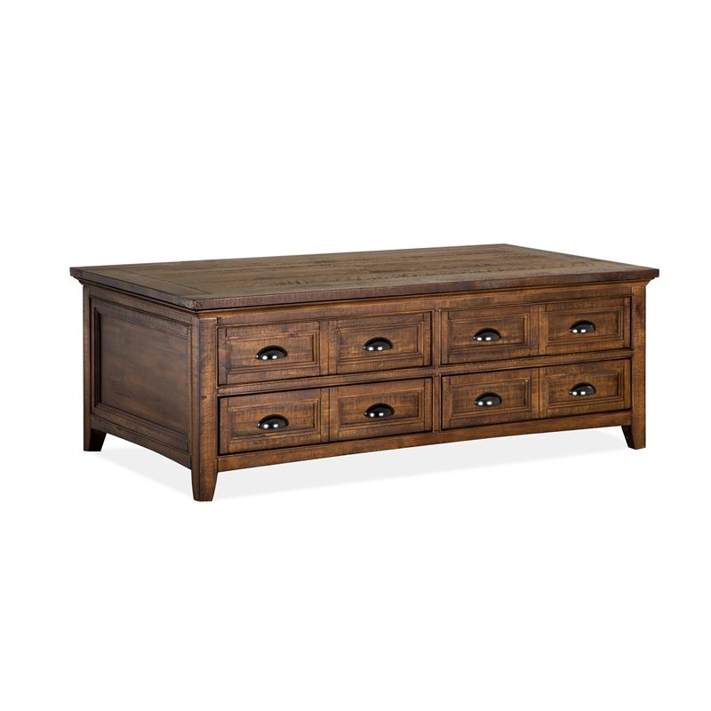 Magnussen T4398 Bay Creek Lift Top Storage Cocktail Table w/Casters