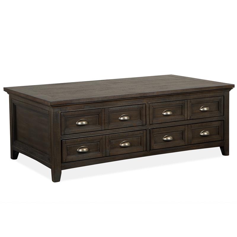 Magnussen T4399 Westley Falls Lift Top Storage Cocktail Table w/Casters