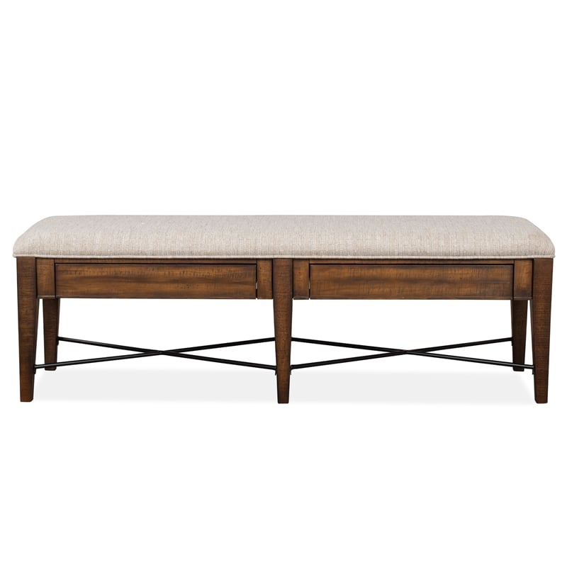 Magnussen Bay Creek Bench with Upholstered Seat
