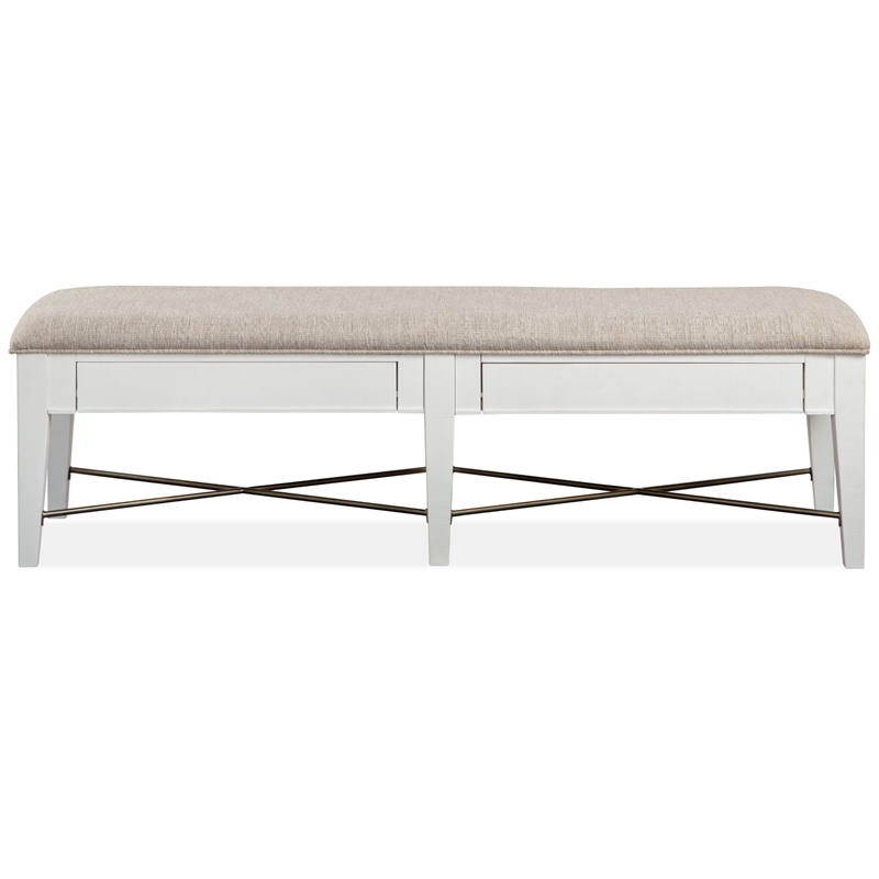Magnussen Heron Cove Bench with Upholstered Seat