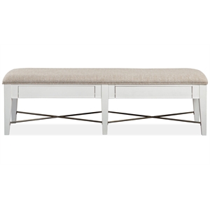 Magnussen Heron Cove Bench with Upholstered Seat