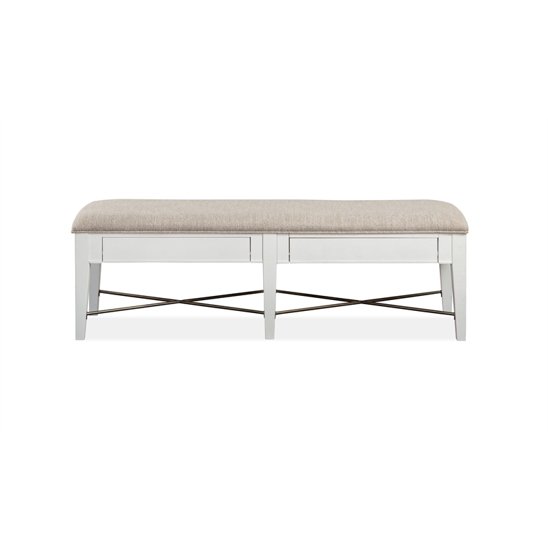 Magnussen Heron Cove Bench with Upholstered Seat