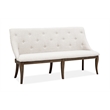 Magnussen Roxbury Manor Bench with Upholstered Seat and Back