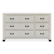 Magnussen Home Newport 9-Drawers Bedroom Dresser in Alabaster