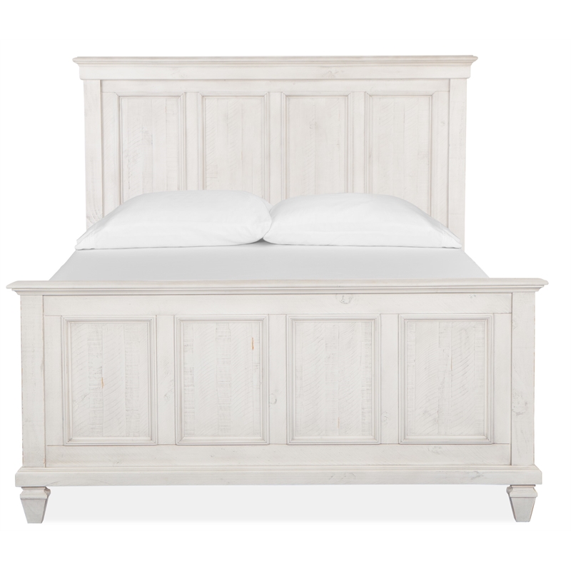 Magnussen Newport Queen Panel Headboard in Soft Alabaster