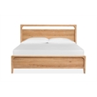 Magnussen Somerset Wood King Size Panel Bed in Butternut Natural