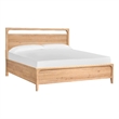 Magnussen Somerset Wood Queen Size Panel Bed in Butternut Natural