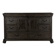 Magnussen Home Bellamy Peppercorn Drawer Dresser With Landscape Mirror
