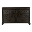 Magnussen Home Bellamy Peppercorn Drawer Dresser With Shaped Mirror