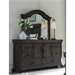 Magnussen Home Bellamy Peppercorn Drawer Dresser With Shaped Mirror