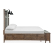 Magnussen Home Bay Creek Toasted Nutmeg Queen Lamp Panel Storage Bed