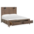 Magnussen Home Bay Creek Toasted Nutmeg King Lamp Panel Storage Bed