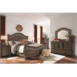Magnussen Home Durango Willadeene Brown Drawer Dresser With Shaped Mirror
