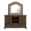 Magnussen Home Durango Willadeene Brown Drawer Dresser With Shaped Mirror