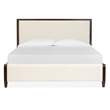 Magnussen Home Rowan Espresso King Upholstered Panel Bed