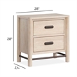 Salt Life Home Sunset Cove Sanibel Brown Drawer Nightstand