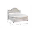 Magnussen Home Bronwyn Alabaster California King Shaped Panel Bed