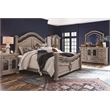 Magnussen Home Marisol Fawn Drawer Dresser With Shaped Mirror in Fawn Finish