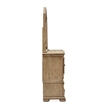 Magnussen Home Marisol Fawn Drawer Dresser With Shaped Mirror in Fawn Finish