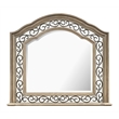 Magnussen Home Marisol Fawn Drawer Dresser With Shaped Mirror in Fawn Finish