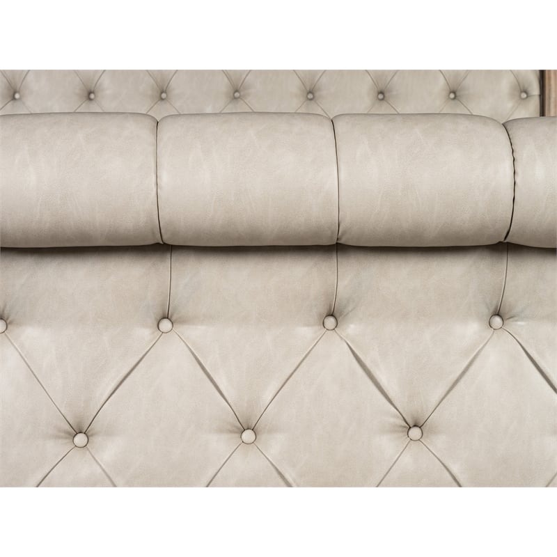 Magnussen Home Marisol Fawn Queen Upholstered Sleigh Bed