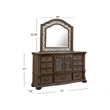 Magnussen Home Durango Willadeene Brown 9-Drawers Bedroom Dresser