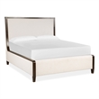 Magnussen Home Rowan Espresso Queen Upholstered Panel Bed