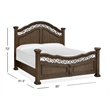 Magnussen Home Durango Willadeene Brown King Panel Bed