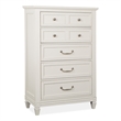 Magnussen Home Willowbrook Egg Shell White 5-Drawers Bedroom Chest