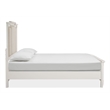 Magnussen Home Willowbrook Egg Shell White Queen Panel Upholstered Bed