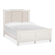 Magnussen Home Willowbrook Egg Shell White Queen Panel Upholstered Bed