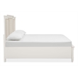 Magnussen Home Willowbrook Egg Shell White Queen Panel Upholstered Storage Bed