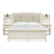 Magnussen Home Willowbrook Egg Shell White Queen Upholstered Wall Panel Bed