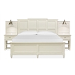 Magnussen Home Willowbrook Egg Shell White King Wall Panel Bed